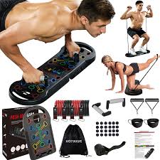 HOTWAVE Push-Up Board: The Ultimate Portable Home Gym for Strength & Muscle Building.