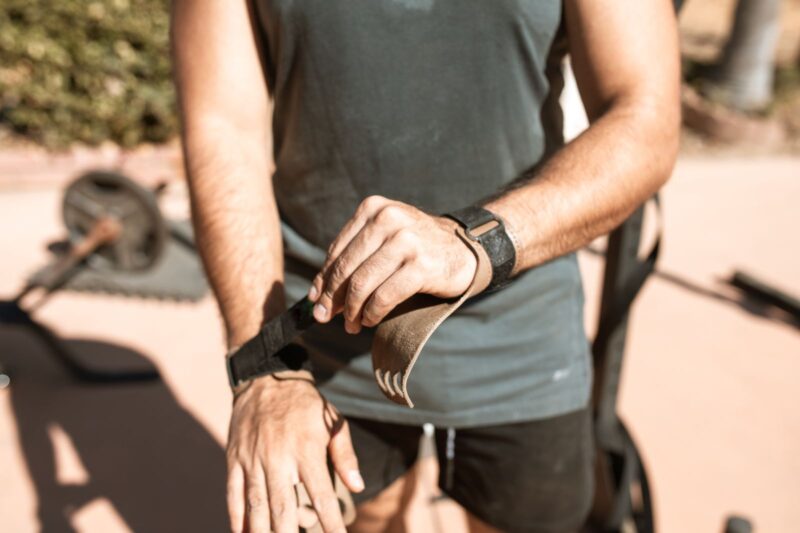 Adjustable Weightlifting Wrist Straps for Comfort & Strength.